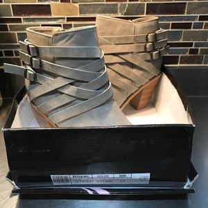 Journee Collection Women Multi Strap Ankle Boots